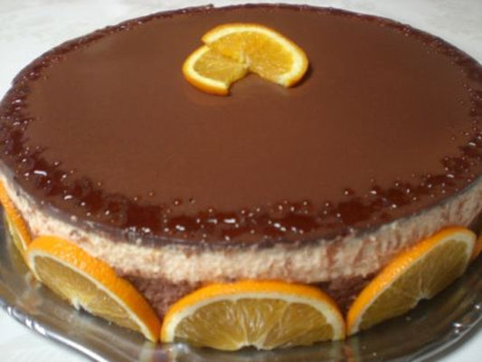 Entremet Mousse Chocolat & Coulis d’Orange – Biscuit léger