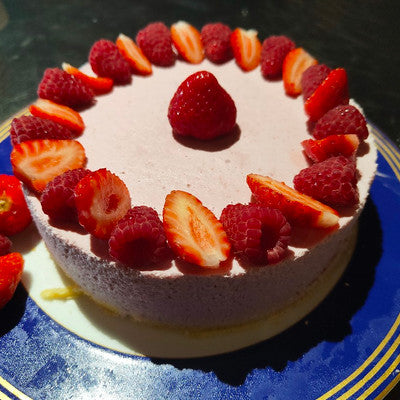 entremet Mousse de Fraise & Coulis de Fraise – Biscuit léger